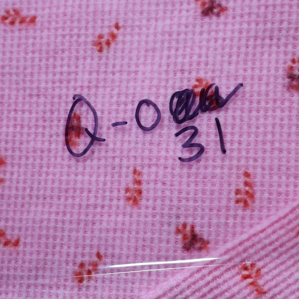 Cat & Jack Girls Pink waffle knit long sleeve top